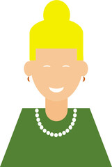 avatar of blonde woman with earrings