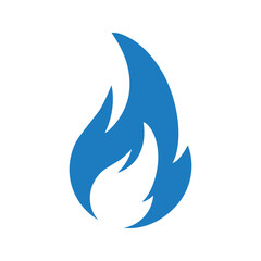 Obraz na płótnie Canvas Blaze, burn, fire icon, Editable vector logo.