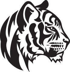 Tiger tattoo vector illustration