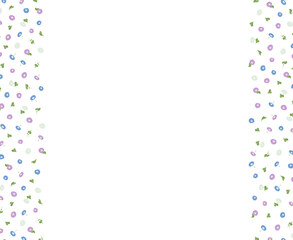 和色アサガオの背景素材（左右）
