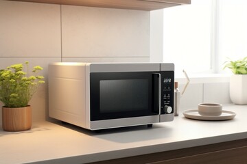 Kitchen microwave device. Generate Ai