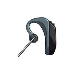 support headset audio cartoon. desk telephone, help business, communication technology support headset audio sign. isolated symbol vector illustration