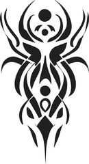 Tribal tattoo design illustration