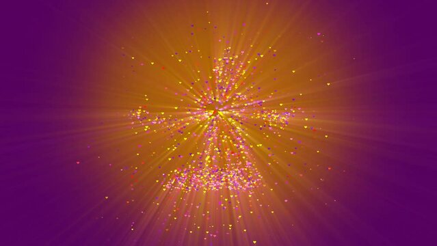 looped 3D animation. yogi in a meditative pose. vibrations of love and rays of light.