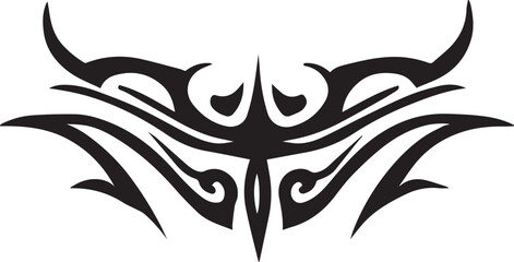 Tribal tattoo design illustration