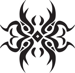 Tribal tattoo design illustration