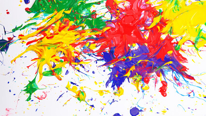 Fototapeta premium A colorful paint splatter background