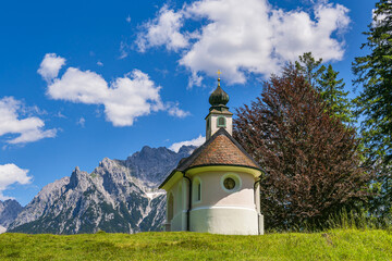 Die Kapelle Maria Königin am Lautersee bei Mittenwald