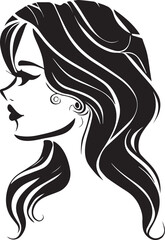 beautiful women face tattoo illustration vector