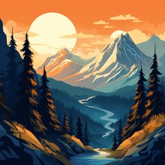 a river running through a mountain