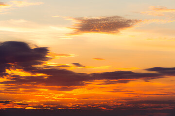 Sunset paradise burning skies