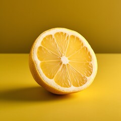 a lemon cut in half