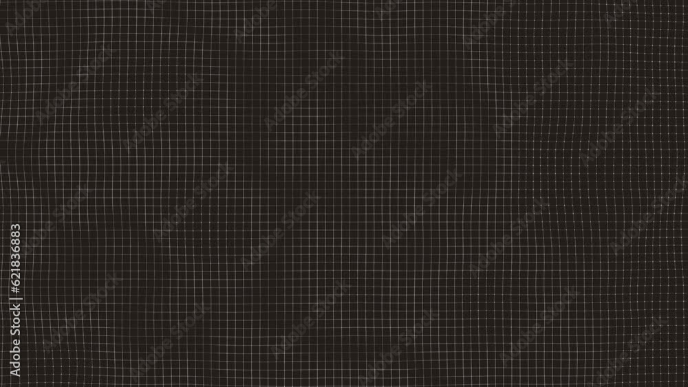 Poster abstract minimal mesh waving background/ 4k animation of an abstract fractal background with mesh su