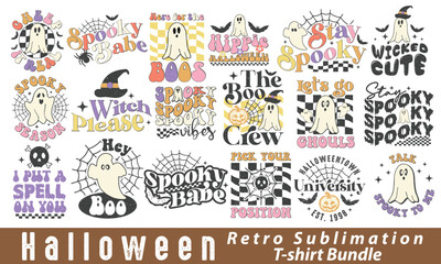 Halloween Retro T-shirt Bundle.
