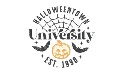 Halloweentown university Est 1998 Retro T-shirt Design.