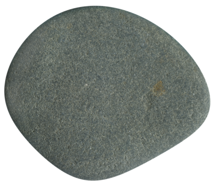 river stone, pebble. isolated on a transparent background