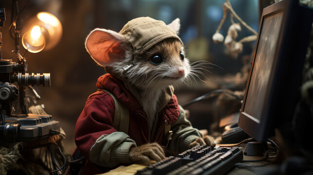 Computermaus,computermose, KI generated