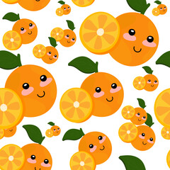 seamless pattern orange, citrus baby backgrounds