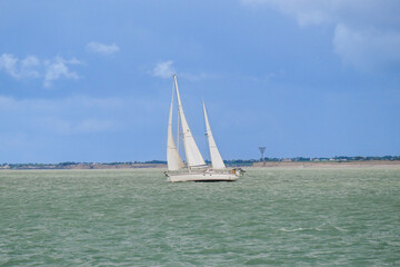 Fototapeta premium sailboat on the sea