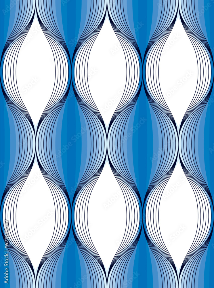 Poster geometric seamless pattern, abstract tiling background, vector repeat endless wallpaper illustration