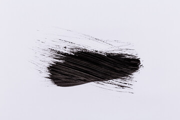 Black paint isolated on white background