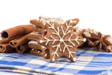Hand-made Christmas gingerbreads