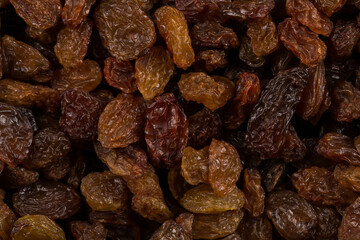 Sweet raisins background