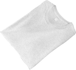 Male Heather folded canvas bella t-shirt mockup, png, front view