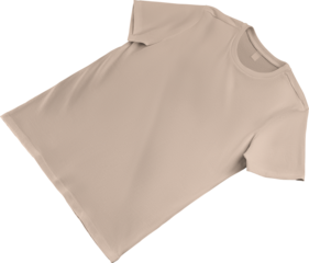 Beige, nude mockup of men's laid out canvas bella t-shirts, png, front view