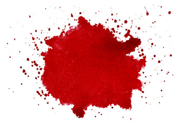 Colorful Isolated watercolor splatter stain png, Hand drew watercolor splash on white or transparent background, Multicolored watercolor splash png