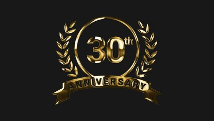 30th anniversary celebration animation