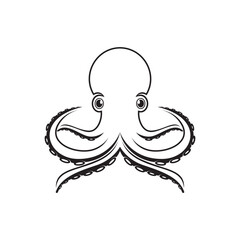 Octopus logo template vector icon