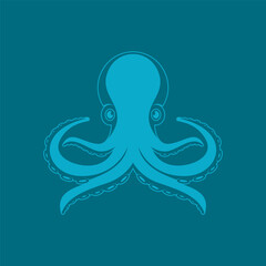 Octopus logo template vector icon