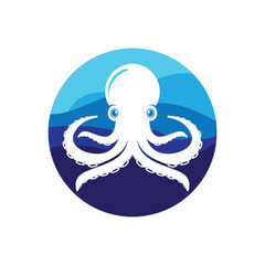 Octopus logo template vector icon