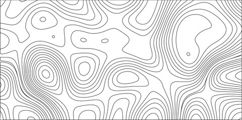 Topographic Map in Contour Line Light topographic topo contour map and Ocean topographic line map with curvy wave isolines vector