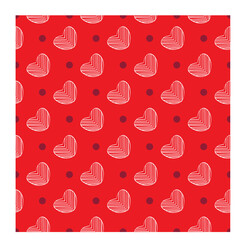 heart and circle fabric pattern 