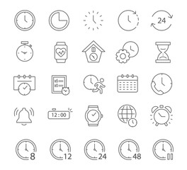 Fototapeta premium Time Icons