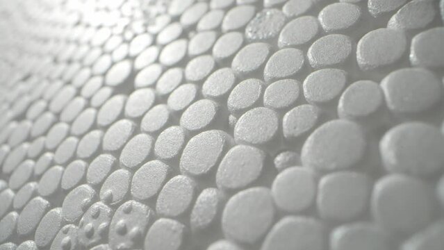 Polystyrene foam is a lightweight and insulating material used in packaging, construction, and food service products. It is made from expanded polystyrene beads and has excellent thermal properties.
