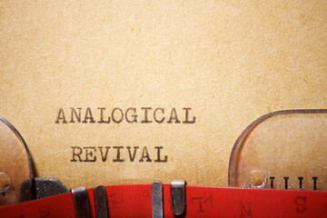 Analogical revival text