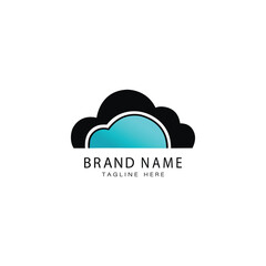 Fototapeta premium Vector virtual cloud logo