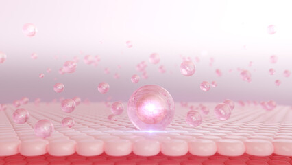 Cosmetic 3D rendering Magic serum penetrates the skin's layers and tightens up skin cells' sagging skin. moisturizers for whitening Bright skin tones replaced the dark. For healthcare, a vitamin.