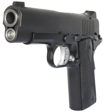 Black semi auto pistol
