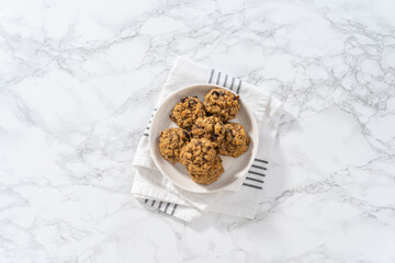 Soft Oatmeal Raisin Walnut Cookies