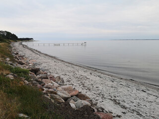 The coast of Osterby, Kegnaes on a calm evening