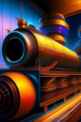 background with locomotive