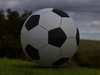 Fototapeta premium Mini Size Training Soccer Ball 6 Inches 3D Rendering