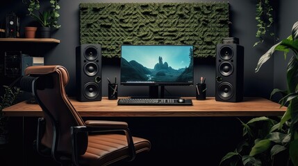 modern gaming setup