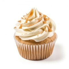 Cupcake with cream generative ai