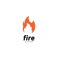 Red hot fire/fire flame or spicy food symbol flat vector icon for apps and websites