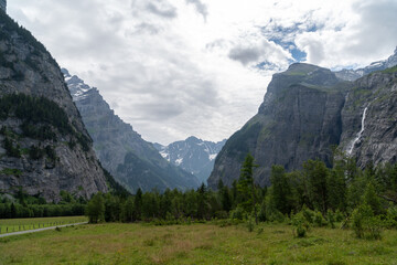 Fototapeta premium Gasterntal in a remote part of Kanton Bern in Switzerland
